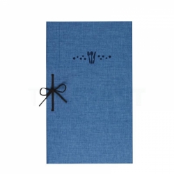 Menu karta 16 × 28,5 cm - jídelní a nápojový lístek - sv. modrá