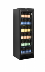Chladící skříň 372/347l prosklená TEFCOLD CEV 435 BLACK + SLEVA