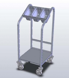Vozík na podnosy a příbory MV-PP - 8 variant