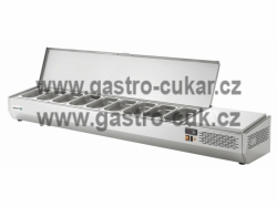 Chladící nástavba s nerez zákrytem ASBER GVL - pro GN 1/4 + SLEVA
