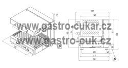 Salamander gril SEH004E Plus (400V) sklokeramický