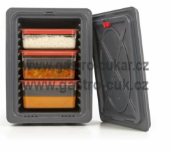 Termoport P600 světle šedý (dveře bez pantů)