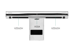 Vysoušeč/osoušeč rukou v baterii Jet Dryer AIRTAP hranatý
