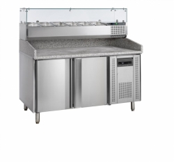 Chladící pizza stůl s nástavbou TEFCOLD PT 1200 + VK38-150 + SLEVA