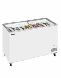 Mrazící truhla 401/350l prosklené rovné víko TEFCOLD IC 401 SC + SLEVA