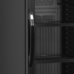 Chladící skříň 372/347l prosklená TEFCOLD CEV 435 BLACK + SLEVA
