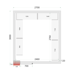 Policový regálový modul sada CRNF2730