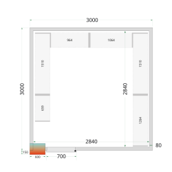 Policový regálový modul sada CRPF3030