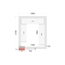 Policový regálový modul sada CRNF1821