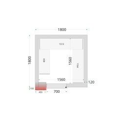 Policový regálový modul sada CRNF1818