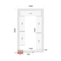 Policový regálový modul sada CRNF1830