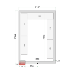 Policový regálový modul sada CRNF2130