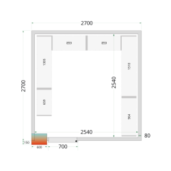 Policový regálový modul sada CRPF2727