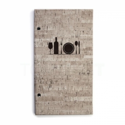 Menu desky TOMASSO 19x32 cm - jídelní a nápojový lístek - hnědá