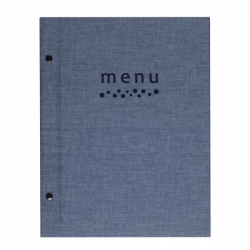 Menu desky SANDRO (A4) - jídelní a nápojový lístek - modrá
