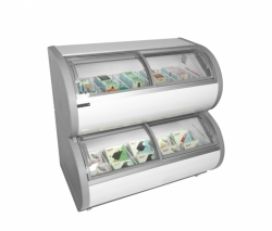 Dvouúrovňová prosklená truhla TEFCOLD TD 500 + SLEVA