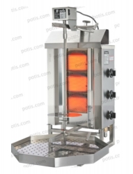 Gril na gyros 15kg plynový G-1/S - kebab gril - POTIS + SLEVA