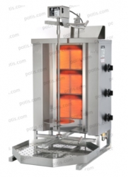 Gril na gyros 40kg plynový GD-3/S - kebab gril - POTIS + SLEVA