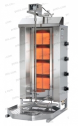 Gril na gyros 70kg plynový GD-4/S - kebab gril - POTIS + SLEVA