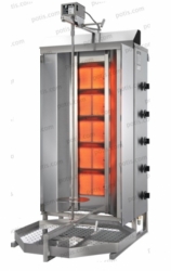 Gril na gyros 120kg plynový GD-5/S - kebab gril - POTIS + SLEVA