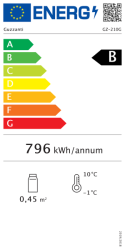 Chladící vitrína Guzzanti GZ 210G
