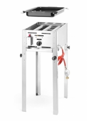 Grilovací rošt a pánev Mini, HENDI, 5,8kW, 340x540x(H)840mm