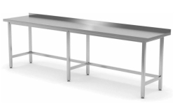 Pracovní stůl svařovaný se zadním lemem hloubka 700mm 
