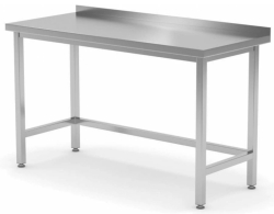Pracovní stůl svařovaný se zadním lemem hloubka 700mm 