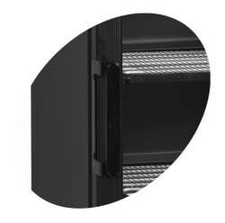Mrazící skříň prosklená 300/270l TEFCOLD UFSC 370 GCP Black + SLEVA