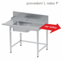Vstupní stůl k myčce ALBA