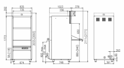 Myčka na černé nádobí XL 1 - koš 660x815, PRO  