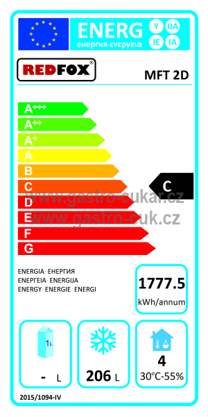 Mrazící stůl dvoudvéřový MFT-2D 