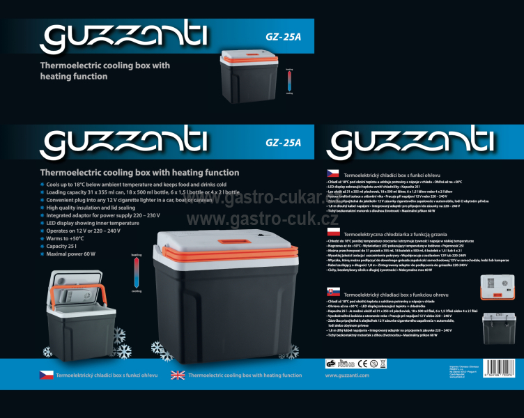 Autochladnička Guzzanti GZ 25A