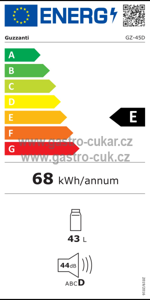 Guzzanti GZ 45D - přenosná duální kompresorová chladnička a mraznička