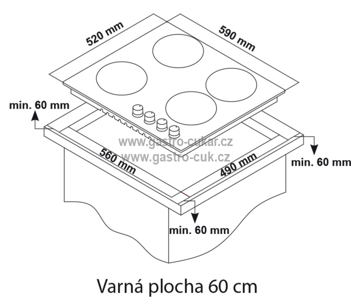 Plynová deska Guzzanti GZ 8203