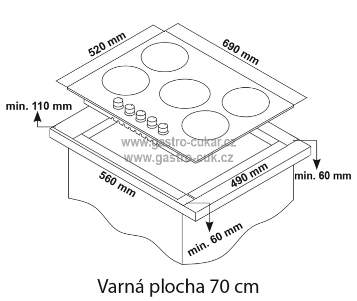 Plynová deska Guzzanti GZ 8206